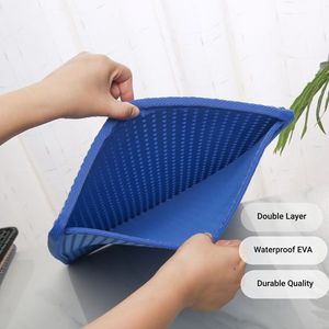 A forma di MiLi, Design antigraffio, doppio strato, 21 \ "X 14 \", lettiera per gatti blu impermeabile per urina e facile da pulire, lettiera per accessori - Product Image 3