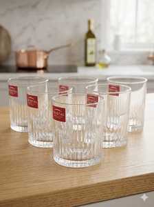 Luxury Crystal <b>Glasses</b> for Juice and Water Reusable Eco-Friendly Drinking <b>Glass</b> with 300mm Diameter - Product Image 6