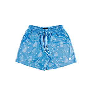Shorts de sport respirants pour hommes 100 % polyester avec motif personnalisé par sublimation, taille élastique confortable, style streetwear, short de baseball - Product Image 4
