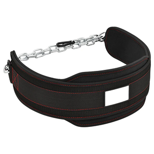 Durable Compression Nylon Weightlifting Dipping Belt With Steel Chain For Pull Ups Workout <b>Training</b> Gym Accessories <b>Strength</b> - Product Image 4