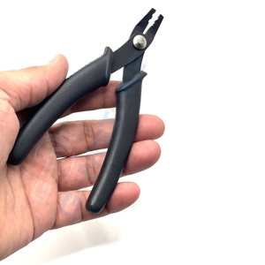 Pince à micro-anneaux professionnelle pour extensions de cheveux, 5,5 pouces, noire, outil pour extensions de cheveux, micro-perles, nano-anneaux, pince à sertir - Product Image 5