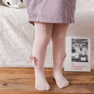 Pantis de Invierno para Niñas de Felpa Gruesa y Esponjosa, Medias Térmicas a la Moda con Lazo de Cinta, Color Sólido, Cálidas y Peludas para Niñas - Product Image 6