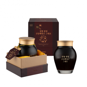 Extrait liquide de ginseng coréen, extrait de racine, complément alimentaire, emballage cadeau, flacon en verre, qualité alimentaire, supplément oral - Product Image 1