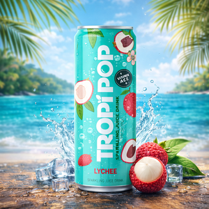 Bebida Carbonatada de Té y Jugo Sin Azúcar Marca Tropipop de 330ml, Muestra Gratis, Diseño Gratuito, OEM Disponible, Venta al Por Mayor, Tendencia - Product Image 2