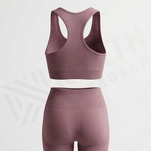 Conjunto Deportivo de Yoga para Mujer, Ropa de Gimnasio, Brasier y Pantalones de Nailon de Alta Calidad, Dos Piezas, Ropa Deportiva - Product Image 2