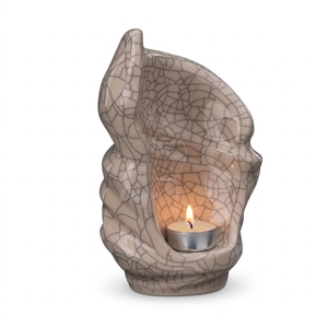 White Marble Sphere Tea Light Holder with Crystal Accent Decoration <b>Cheap</b> Price Infant Keepsake Urn with Tea Light <b>Candle</b> Holder - Product Image 6
