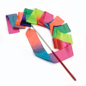 High Strength Different Length <b>Ribbon</b> Colorful Rhythmic <b>Gymnastics</b> Dance <b>Ribbon</b> for Sell - Product Image 4
