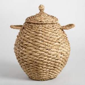 Cesta de Almacenamiento de Mimbre Natural Tejida a Mano, Cesta Organizadora Ecológica de Mimbre para Decoración del Hogar, Almacenamiento para Sala de Estar, Yute - Product Image 5