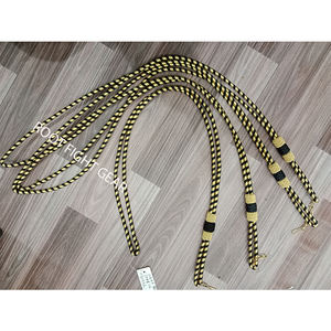 สายคล้องไหล่ทำมือจากผ้าฝ้ายสีขาว พร้อมสายคล้องแบบเชือกถักสีขาวคุณภาพสูง - Product Image 5