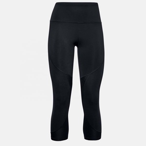 Custom Made Solid Spandex/Polyester 220g Fitness Yoga Pants Women High Waisted <b>Workout</b> <b>Leggings</b> Active Wear Athletic Capris - Product Image 3