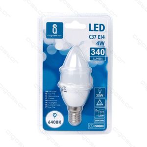 Lampadina Led C37 E14 4W 6400K Bianco Freddo 340 Lumen Durata 25000H - Product Image 1