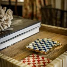 Sous-verres carrés classiques en os naturel incrusté, fabriqués à la main, élégants et écologiques, pour hôtels, restaurants et maisons. - Product Image 2