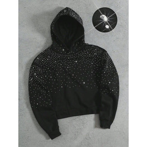 เสื้อฮู้ดดี้ผู้ชายแบบซิปประดับเพชร ยอดขายดีที่สุด บริการ OEM ผ้าฝ้าย 100% คุณภาพสูง ขายส่ง ฤดูหนาว เป็นมิตรกับสิ่งแวดล้อม ระบายอากาศได้ดี - Product Image 3