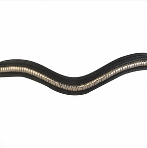 Cabezalera de Cuero Genuino para Caballo, Accesorio de Brida Inglesa, con Remaches Metálicos de Una Sola Fila, Clásica para Exhibición y Equitación - Product Image 5