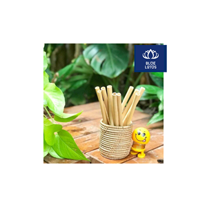 Pajitas de Bambú Ecológicas, Seguras y Limpias, Ideales para Beber Jugos y Smoothies, Precio Directo de Fábrica, ¡EN OFERTA! - Product Image 1