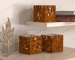 Soporte de luz T de bambú ecológico hecho a mano para decoración sostenible del hogar y propósito de regalo natural - Product Image 4