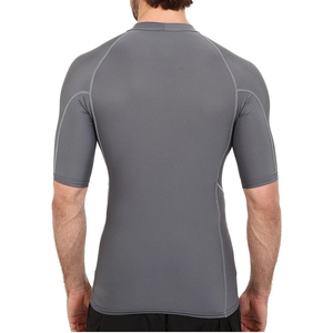 Premium Mens Rash Guard Half Sleeve Lightweight <b>Athletic</b> Rash Guard Professional Manufacturer - Product Image 2