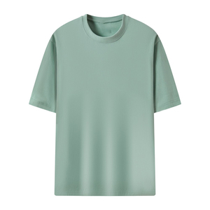Camisetas culturales de algodón puro con diseño de logotipo personalizado OEM, camisetas publicitarias con impresión de logotipo, camisetas de trabajo con cuello redondo. - Product Image 2