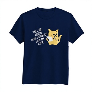 เสื้อยืดผ้าฝ้ายผสมสีมารูนทรงโอเวอร์ไซส์สำหรับผู้ชาย พร้อมลายแว่นตาและข้อความ - Product Image 2
