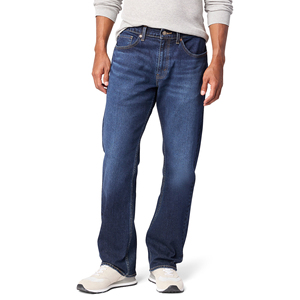 Jeans pour hommes sur mesure, délavés à l'acide, coupe lourde, grandes tailles, style baggy, évasé et droit, en denim - Product Image 2