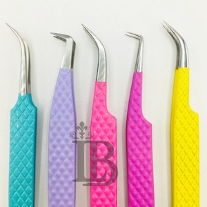 Juego de Pinzas para Extensión de Pestañas Lumia Beauty, Colección de Colores Personalizables, Pinzas para Pestañas Hechas a Mano y Probadas, Mejor Oferta, Logotipo Privado - Product Image 5