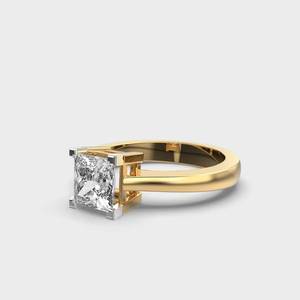 Anillo de Lujo con Diamante Moissanita, Plata 925, Anillo de Compromiso con Engaste de Canal, Certificado IGI, Anillo Chapado en Oro/Plata para Mujer - Product Image 2