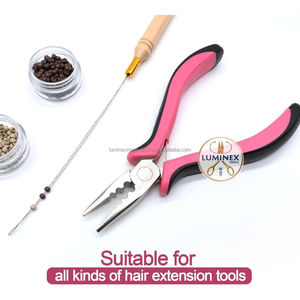 Pinzas de Acero Inoxidable de 3 Orificios para Extensiones de Cabello con Anillos Micro Nano |   Alta Calidad, Tamaño y Color Personalizables |   Herramienta Profesional de Salón 1 - Product Image 5