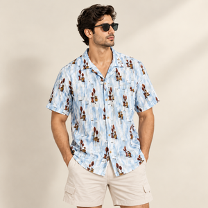 Chemises à manches courtes pour hommes, en mélange de coton et de polyester, légères, confortables, décontractées, pour le bureau, vente en gros, approvisionnement en vrac - Product Image 2