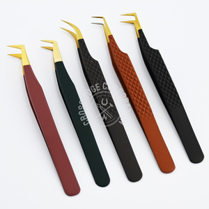 Custom Own Brand Mega Volume Lash Extension Tweezers Individual Eyelash Extensions Tweezer for Individual Lashes Stainless Steel - Product Image 6