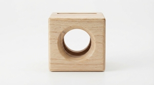 Hucha de Madera Natural Ecológica con Agujero, Decoración para el Hogar, Caja de Almacenamiento de Escritorio, Regalo de Empresa con Logotipo Personalizado y Grabado - Product Image 3