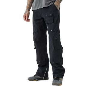 Vente chaude Nouveau Pantalon cargo en sergé de coupe haute et détendue personnalisé à la mode pour hommes Vente en gros au prix le plus bas - Product Image 1