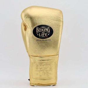 Guantes de MMA de Cuero Real Personalizados por el Fabricante OEM, Diseño Profesional con Cordones 'No Boxing No Life', Alta Calidad - Product Image 2