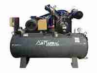 Compresor de Aire Reciprocante Industrial de 380V CA, Refrigerado por Aire, Lubricado, con Tanque Receptor