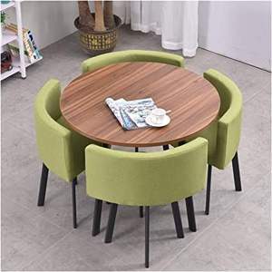 Mesa de Comedor Redonda de Latón Estilo Industrial para Bodas, Restaurantes de Comida Rápida - Product Image 2