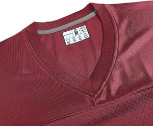 Maillot de football unisexe à col en V, manches courtes, évacuation de l'humidité, 100% polyester, maille respirante, toutes saisons, vêtements de sport pour adultes - Product Image 3