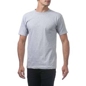 T-shirt homme gris de haute qualité, col rond, tissu extensible, personnalisable, produit vierge, idéal pour la personnalisation. - Product Image 5