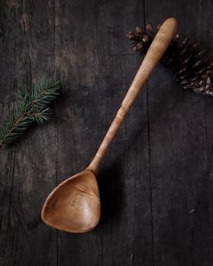 Ensemble de cuillères artisanales en bois de manguier naturel pour la cuisine, la pâtisserie, la salle à manger et le service des salades - Product Image 2
