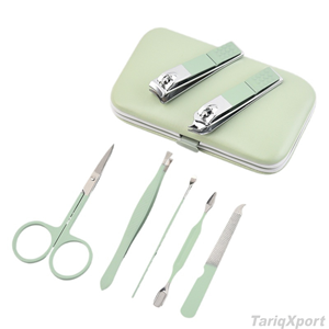 Professional 7 in 1 Stainless Steel Manicure Pedicure <b>Set</b> <b>Nail</b> Clipper Durable Beauty Care Tools Travel Case Custom Logo - Product Image 3
