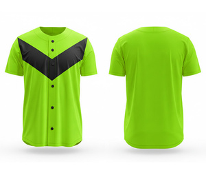 Maillot de baseball personnalisé avec impression par sublimation, vêtements de sport |   Kit de baseball d'équipe avec logo et numéros personnalisés |   Polyester respirant - Product Image 6