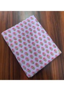 Nouvel Arrivage Boh Creation Tissu en Coton 90 GSM Tissé à Poids Moyen, Imprimé Floral au Bloc Manuel Sanganeri, Art Ethnique, Écologique et à Séchage Rapide - Product Image 6