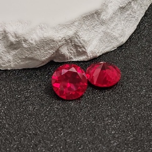 Rubis naturel rond facetté, taille brillante, pierre précieuse rouge en vrac, plusieurs tailles, pour la fabrication de bijoux, vente en gros - Product Image 2