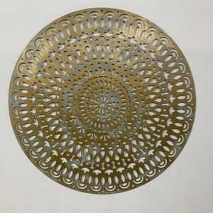 Moderno Juego de Esculturas Circulares de Metal con Textura 3D en Dorado, Decoración de Pared con Diseño de Rayos de Sol en Varios Tamaños para Oficina y Sala de Estar - Product Image 1