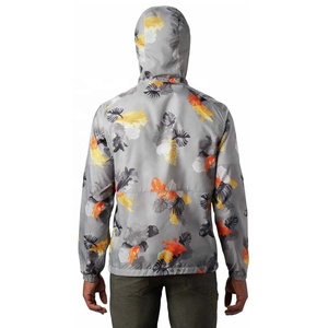 Nuevo diseño de sublimación con capucha, chaqueta cortavientos con cremallera personalizada, impermeable, ligera, de talla grande, chaquetas cortavientos por sublimación - Product Image 2