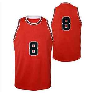 Camiseta de Baloncesto de Buena Calidad, Diseño Totalmente Personalizado, Transpirable, Absorbente de Humedad, con Impresión por Transferencia de Calor - Product Image 1