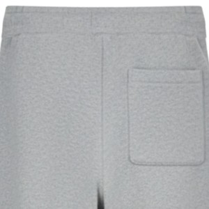 Pantalon de jogging en maille gris chiné à rayures latérales unisexe, en tricot doux, taille élastique, décontracté, streetwear, idéal pour l'hiver et la détente - Product Image 4