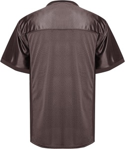Camiseta Deportiva de Fútbol Americano para Hombre, Cuello en V, Manga Corta, Transpirable, de Malla, Color Sólido, para Entrenamiento, Corte Regular - Product Image 3