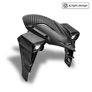 Luz Auxiliar para Motocicleta AJLIGHT DESIGN, 15W/28W, Luz Alta/Baja LED, 2 Lentes Bifocales, Blanco Natural - Product Image 2