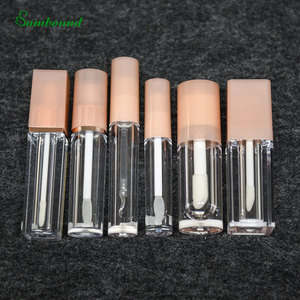 Tubes de gloss à lèvres de luxe personnalisés de haute qualité en gros, 5 ml, PET avec couvercle doré, logo personnalisé pour fabricant de cosmétiques, meilleur prix OEM - Product Image 2