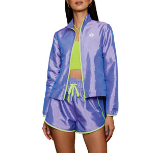 Custom Women’s Iridescent Running Windbreaker Lightweight Reflective Fitness <b>Jacket</b> and Shorts Premium Activewear <b>Jacket</b> for <b>men</b> - Product Image 1
