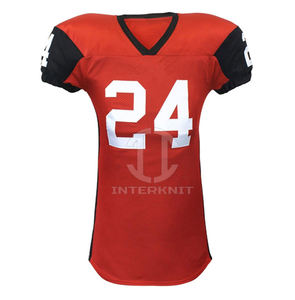 Camiseta de Fútbol Americano Personalizada con Bordado, Nombre y Número Impresos, Manga Corta, Uniforme Deportivo - Product Image 5